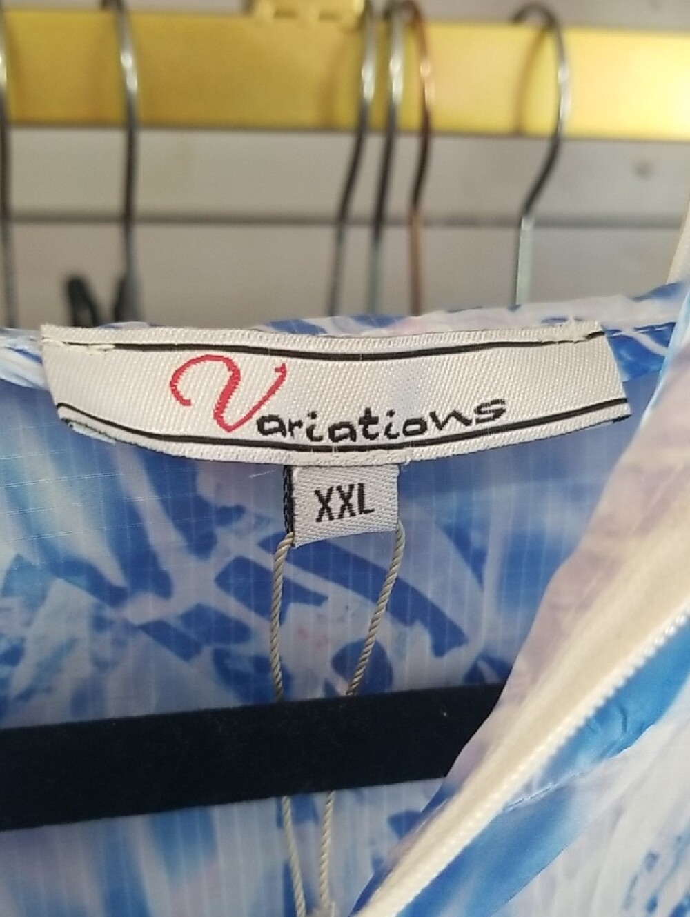 Blue & White Abstract Print Jacket - Picture 2 of 3